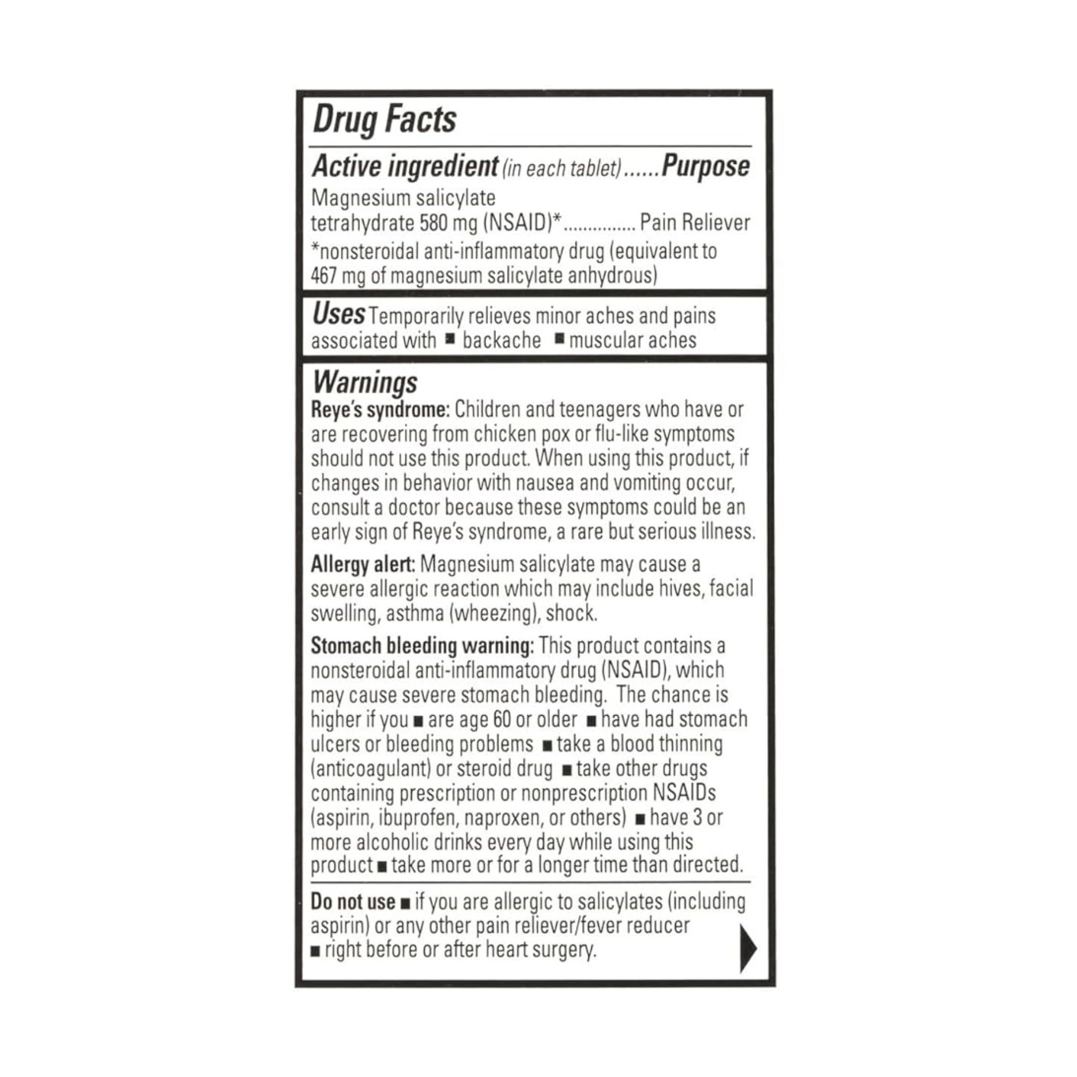 Percogesic Backache Relief Pain Reliever, Maximum Strength, 48 Tablets