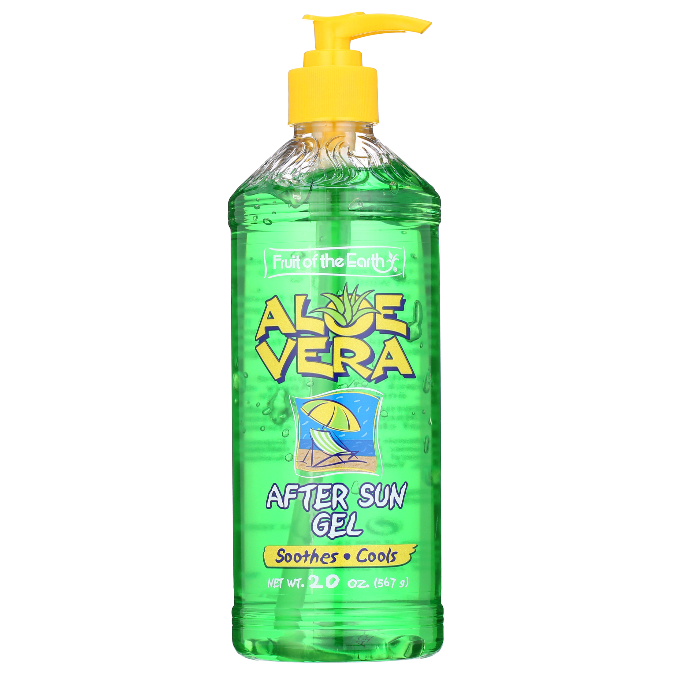 Fruit of the Earth After Sun Gel, Aloe Vera 20 Oz
