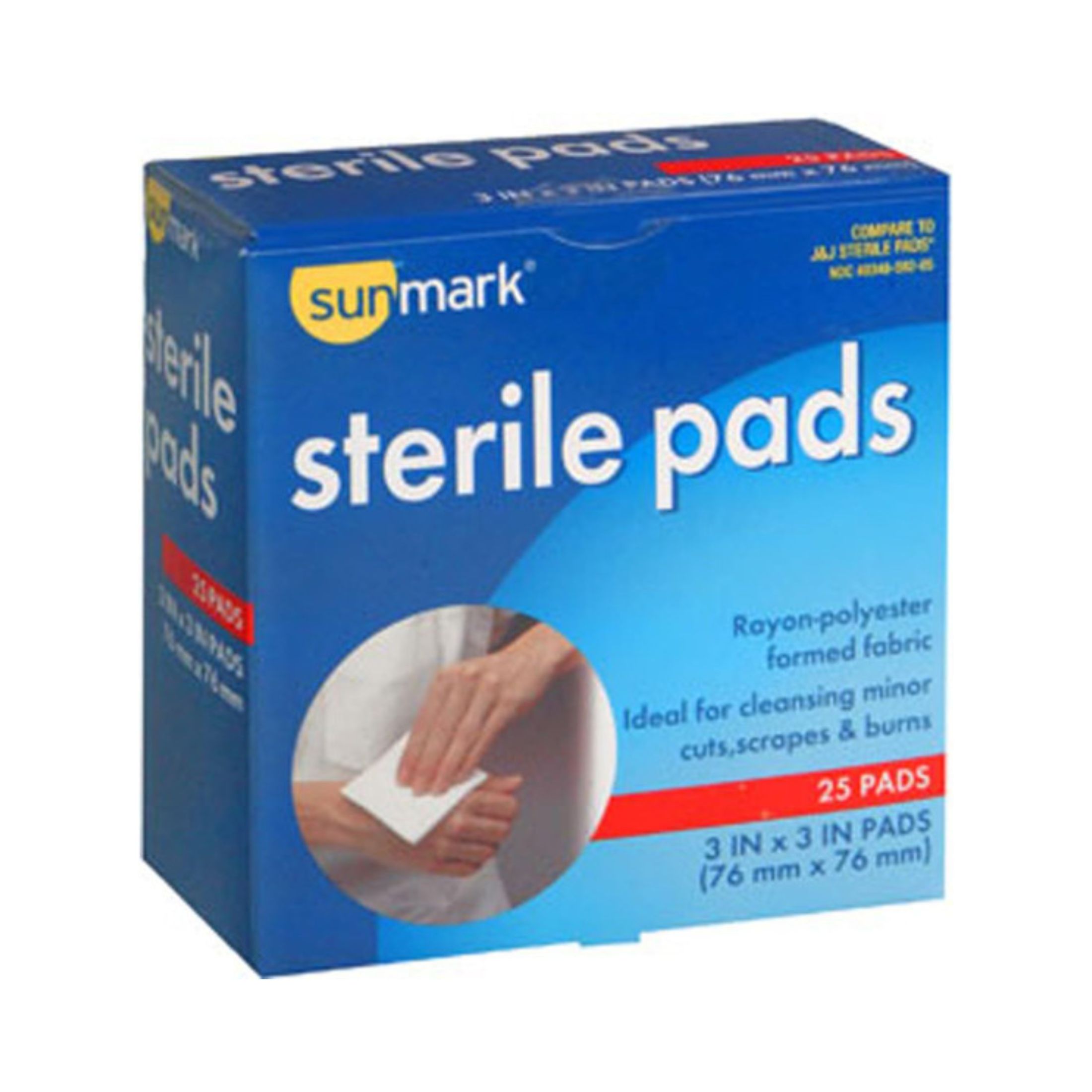 Sunmark Sterile Pads 3 Inches