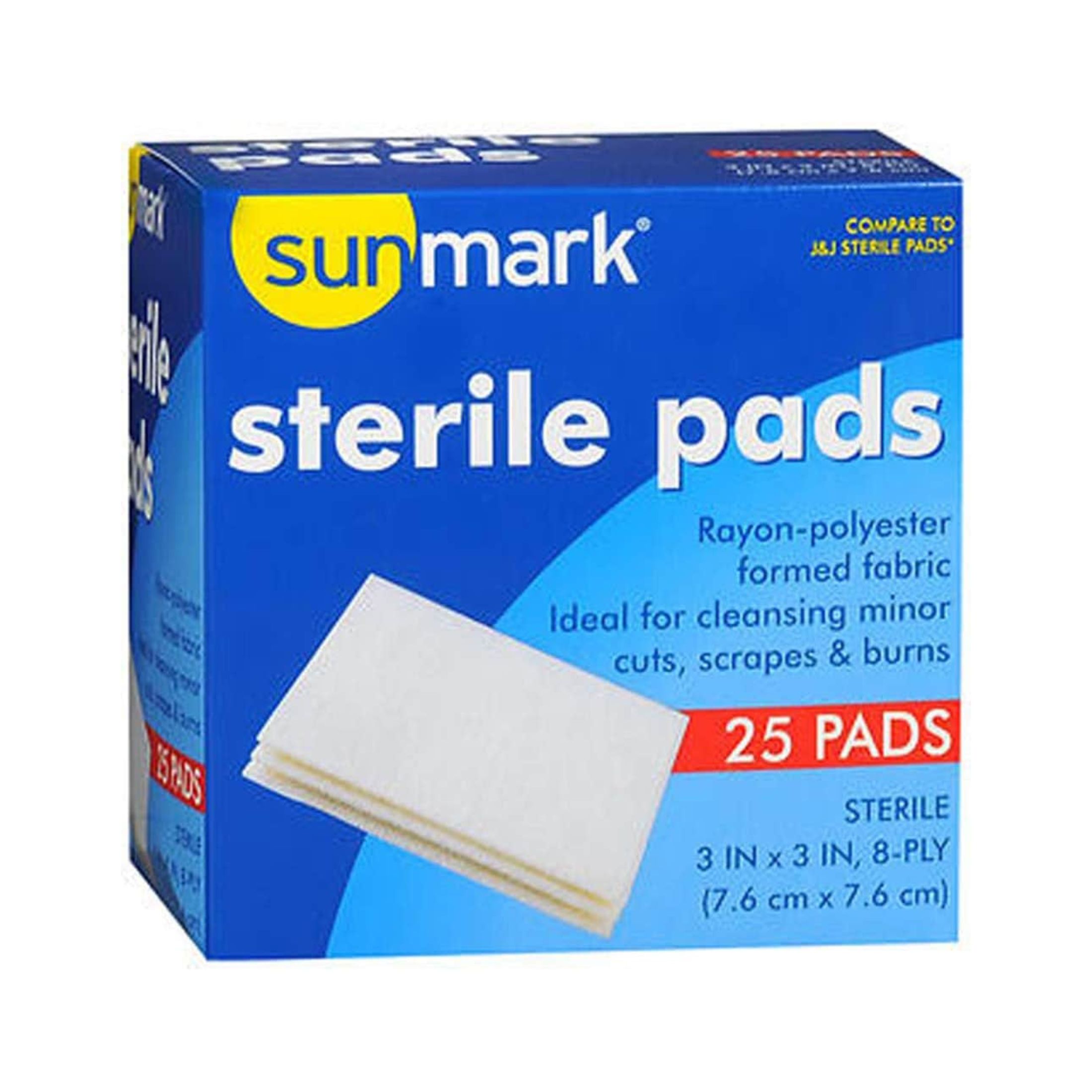 Sunmark Sterile Pads 3 Inches