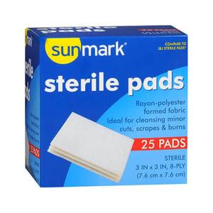 Sunmark Sterile Pads 3 Inches