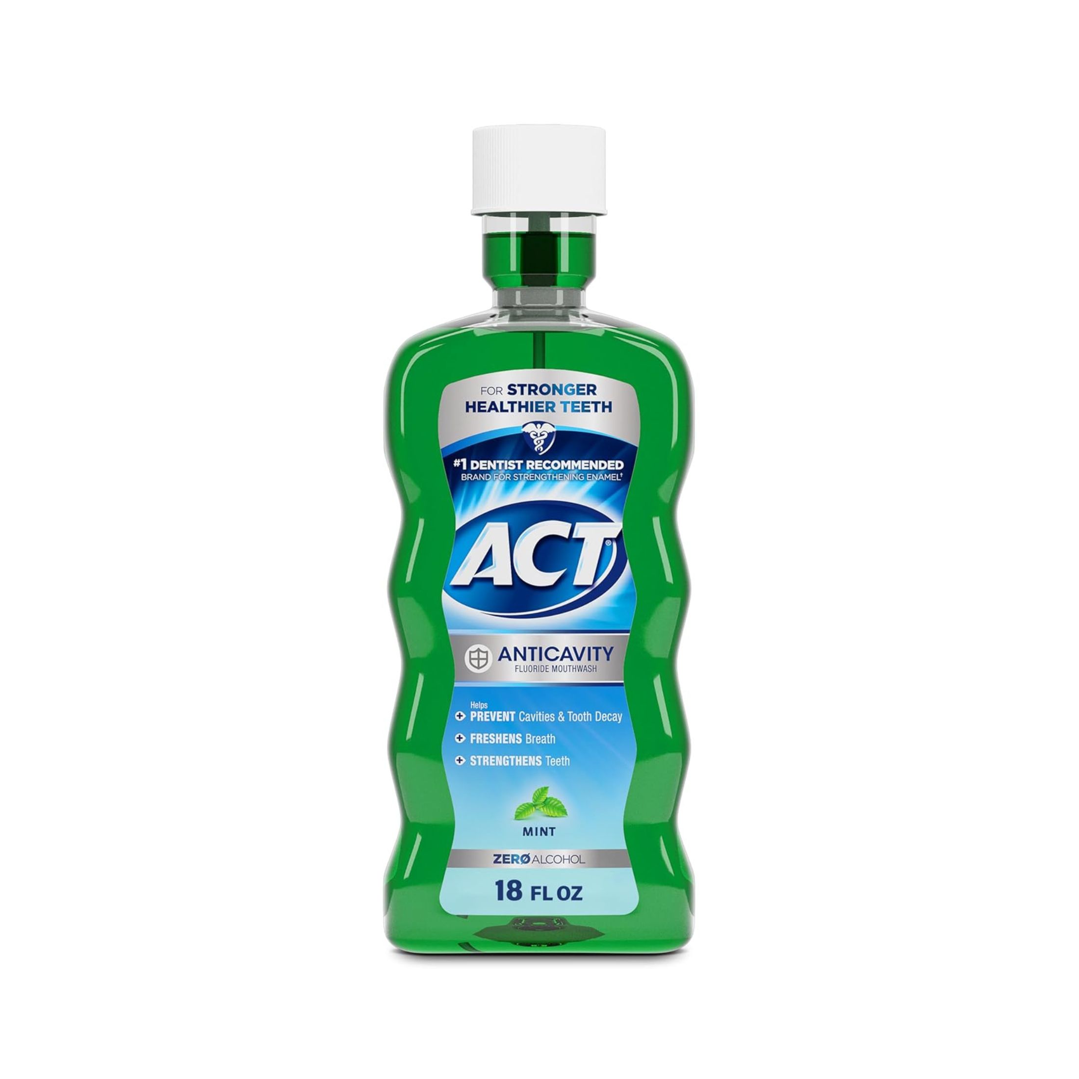 Act Dry Mouth Anticavity Zero Alcohol Fluoride Mouthwash 18 Fl Oz