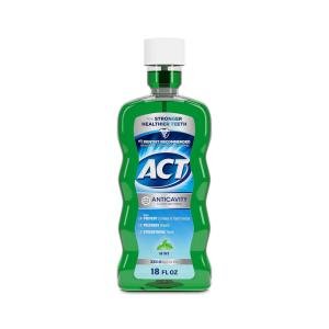 Act Dry Mouth Anticavity Zero Alcohol Fluoride Mouthwash 18 Fl Oz