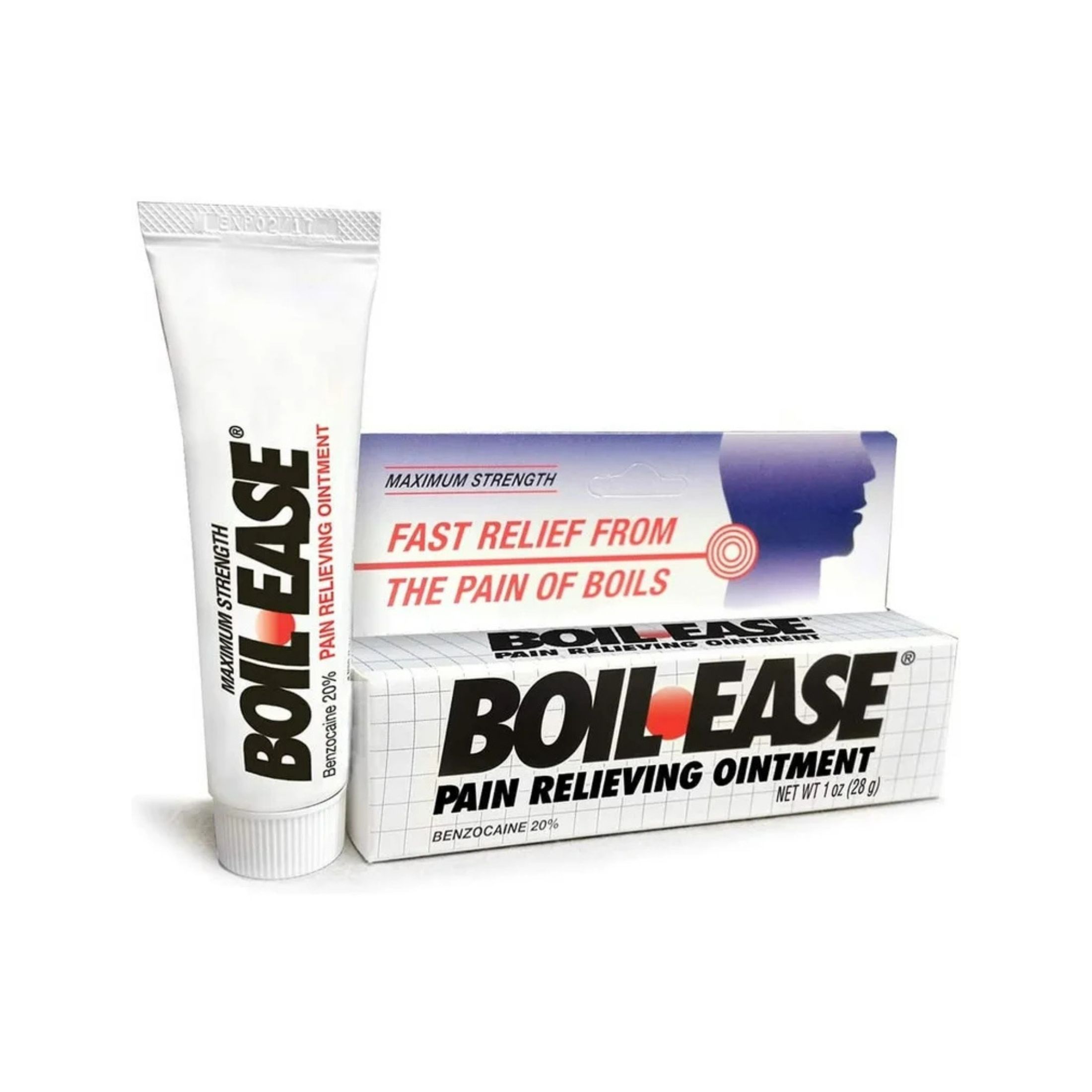 Boil-Ease Pain Relieving Ointment - Maximum Strength, 1 Oz