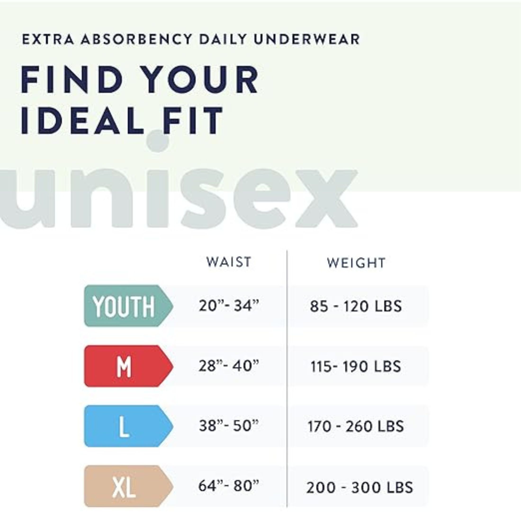 Prevail Extra Absorbency Incontinence Underwear, Youth/Small Adult