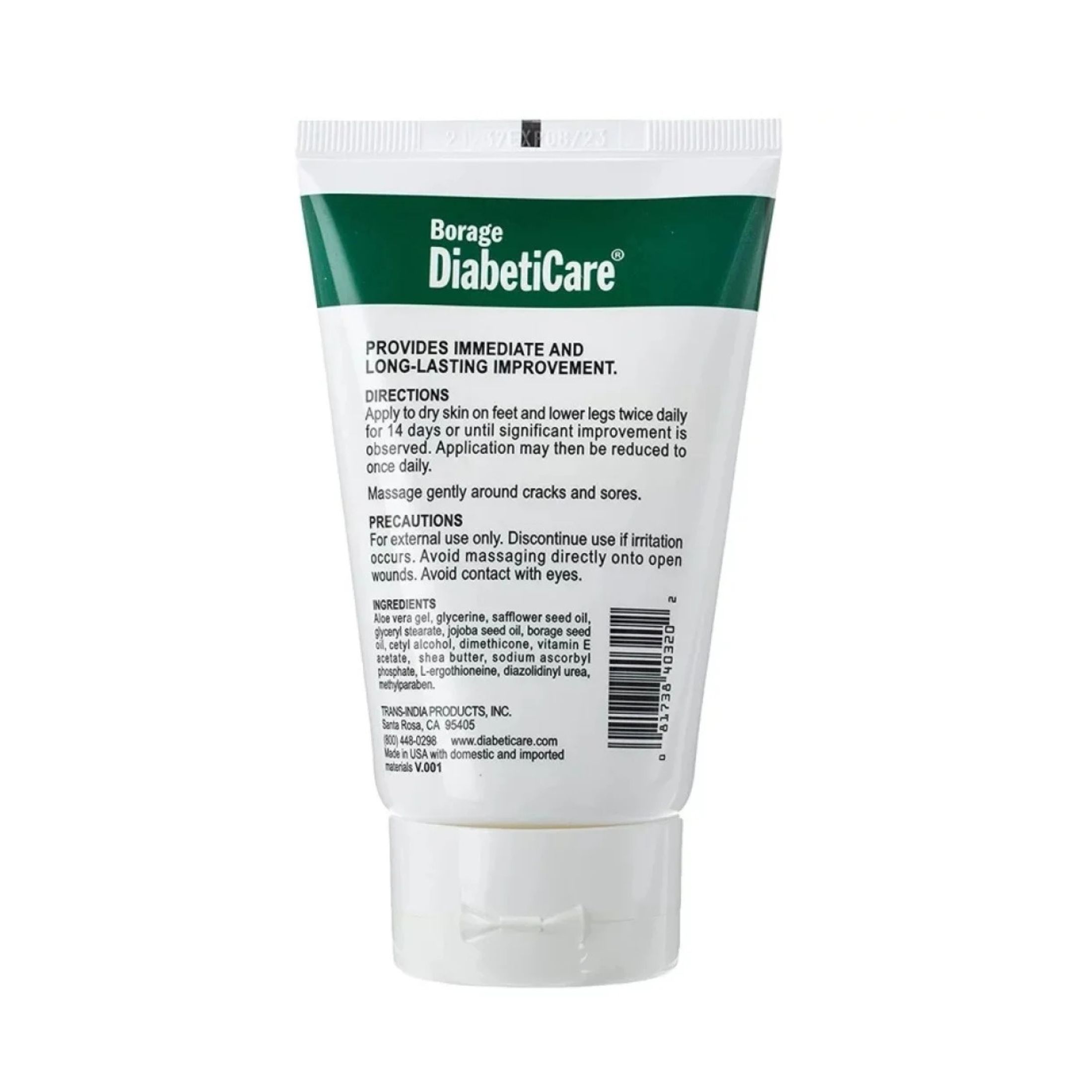 Borage Diabeticare Foot Cream 4.20 Oz
