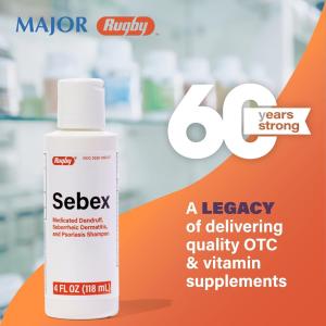 Rugby Pack De 4 - Sebex Líquido Medicinal Champú Anticaspa 4 Oz