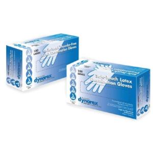Dynarex | Exam Glove Safe-Touch? NonSterile Ivory Powder Free Latex Ambidextrous Fully Textured Not Chemo Approved Large