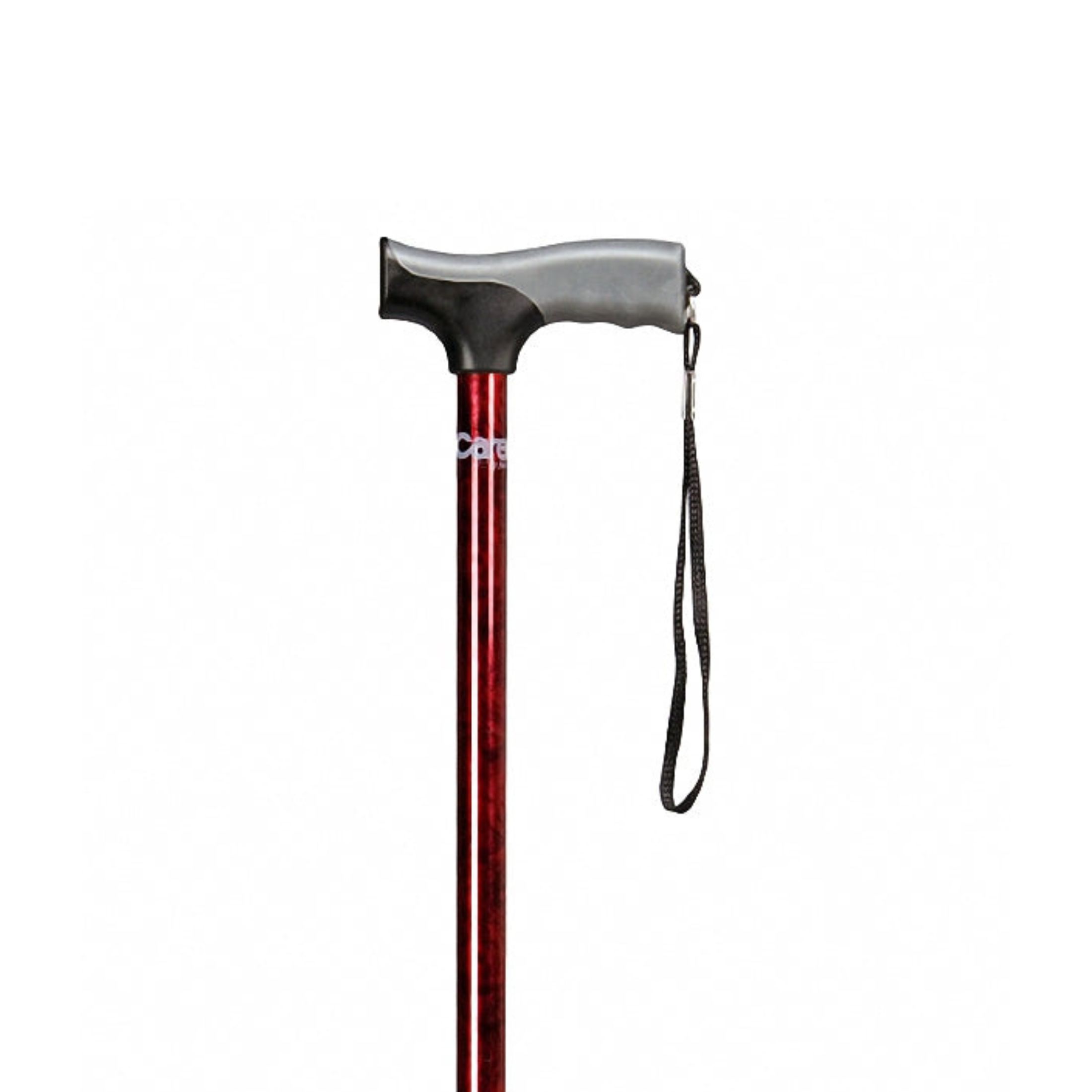 Carex Cane Designer Soft Grip Derby Handle Cane, Red