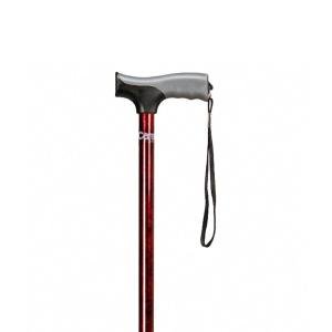 Carex Cane Designer Soft Grip Derby Handle Cane, Red