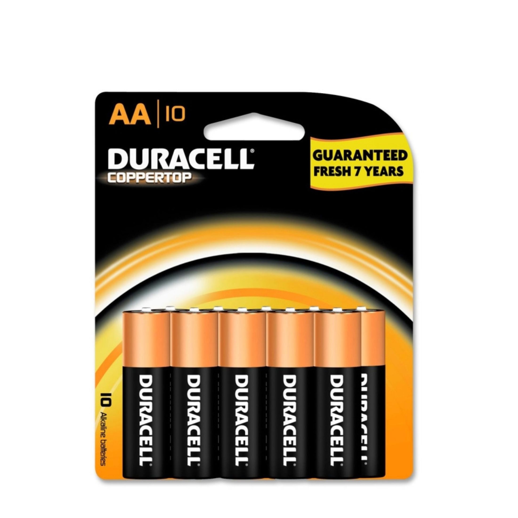 Duracell Coppertop AA Batteries - 10 Pack Alkaline Battery