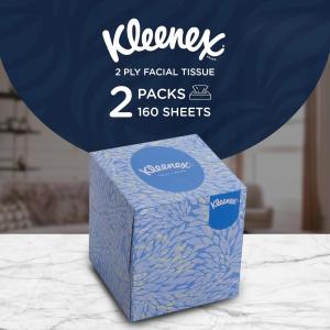 Kleenex Everyday Facial Tissues, 80 Tissues Per Upright Box