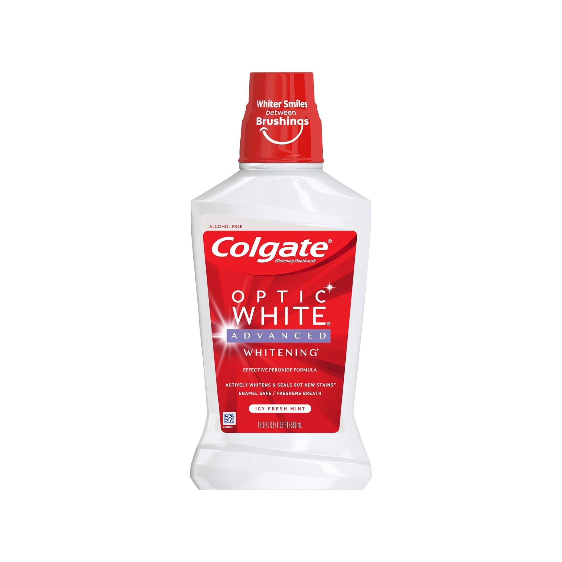 Colgate Optic White, Mouthwash, Whitening, Icy Fresh Mint, 16 Fl Oz