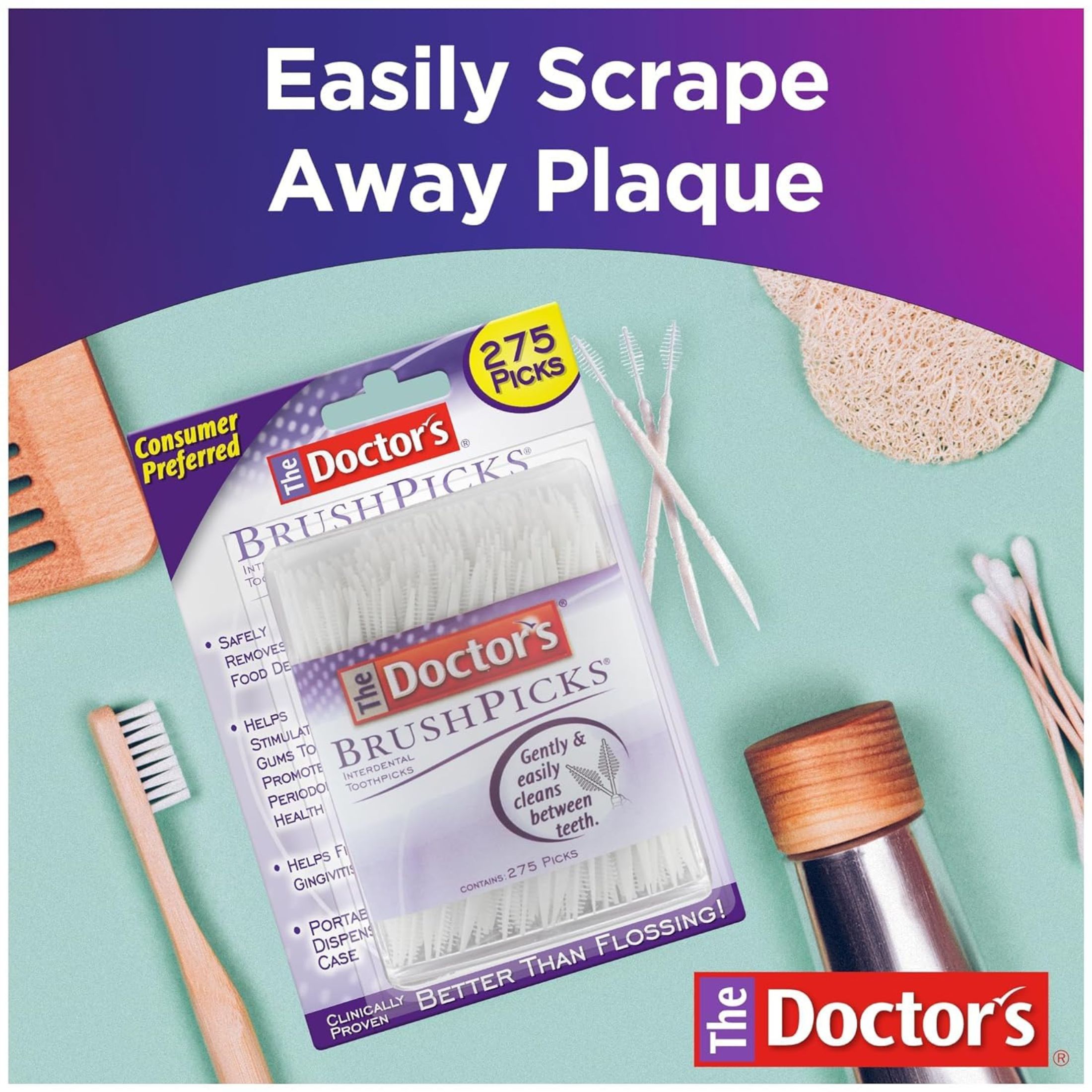 The Doctor's Brush Picks, Toothpicks, Interdental