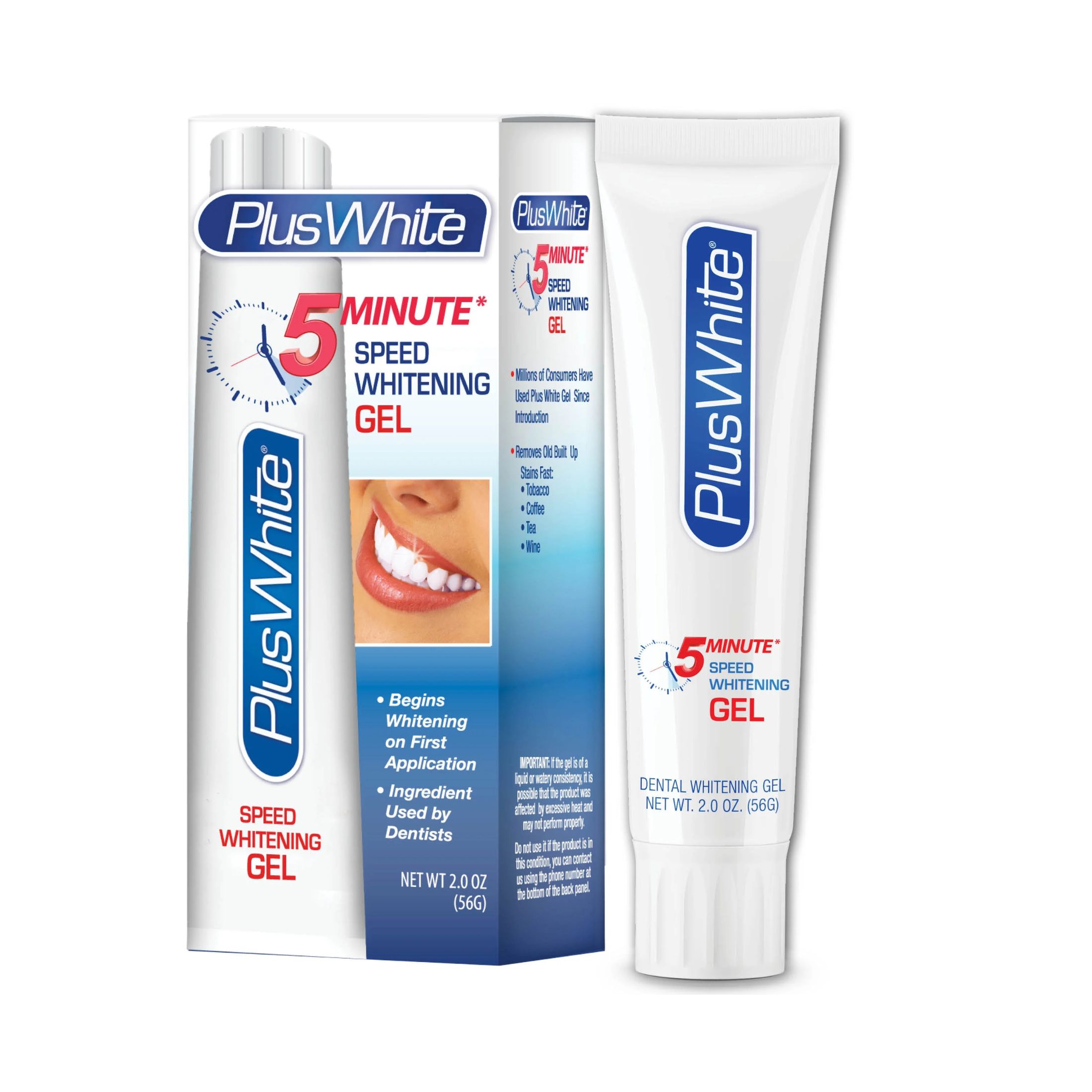 Plus White 5 Minute Premier Speed Whitening Gel - 2 Oz