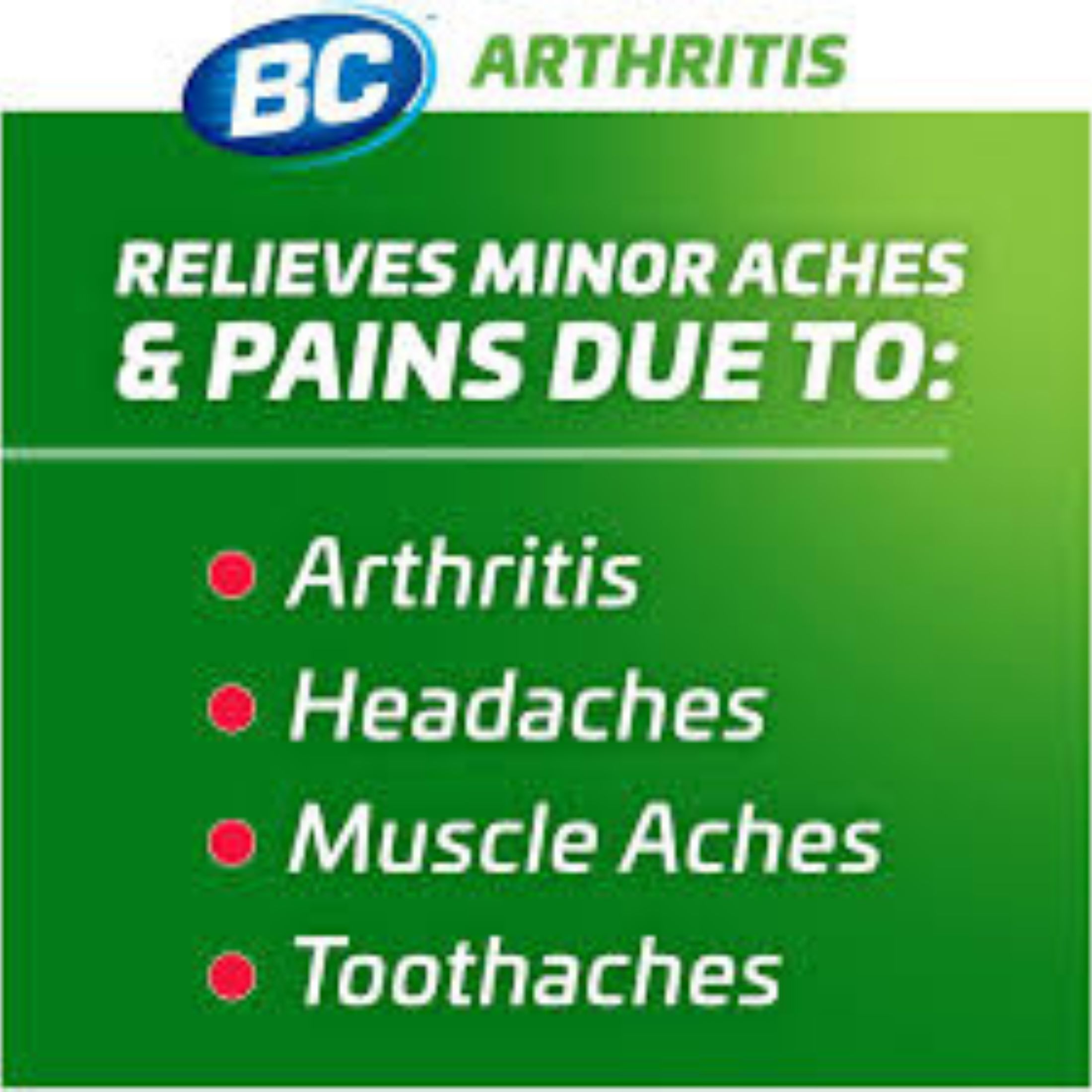 BC Arthritis Fast Pain Relief On The Go Powder Stick Packs