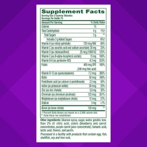 Vitafusion Men's Multivitamin Gummy, Natural Berry Flavors