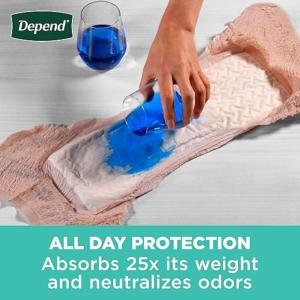 Depend Fit-Flex Incontinence Underwear For Women, Maximum Absorbency, Small/Medium, 19ct