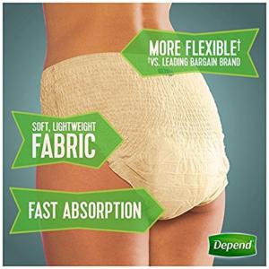 Depend Fit Flex Moderate Underwear L