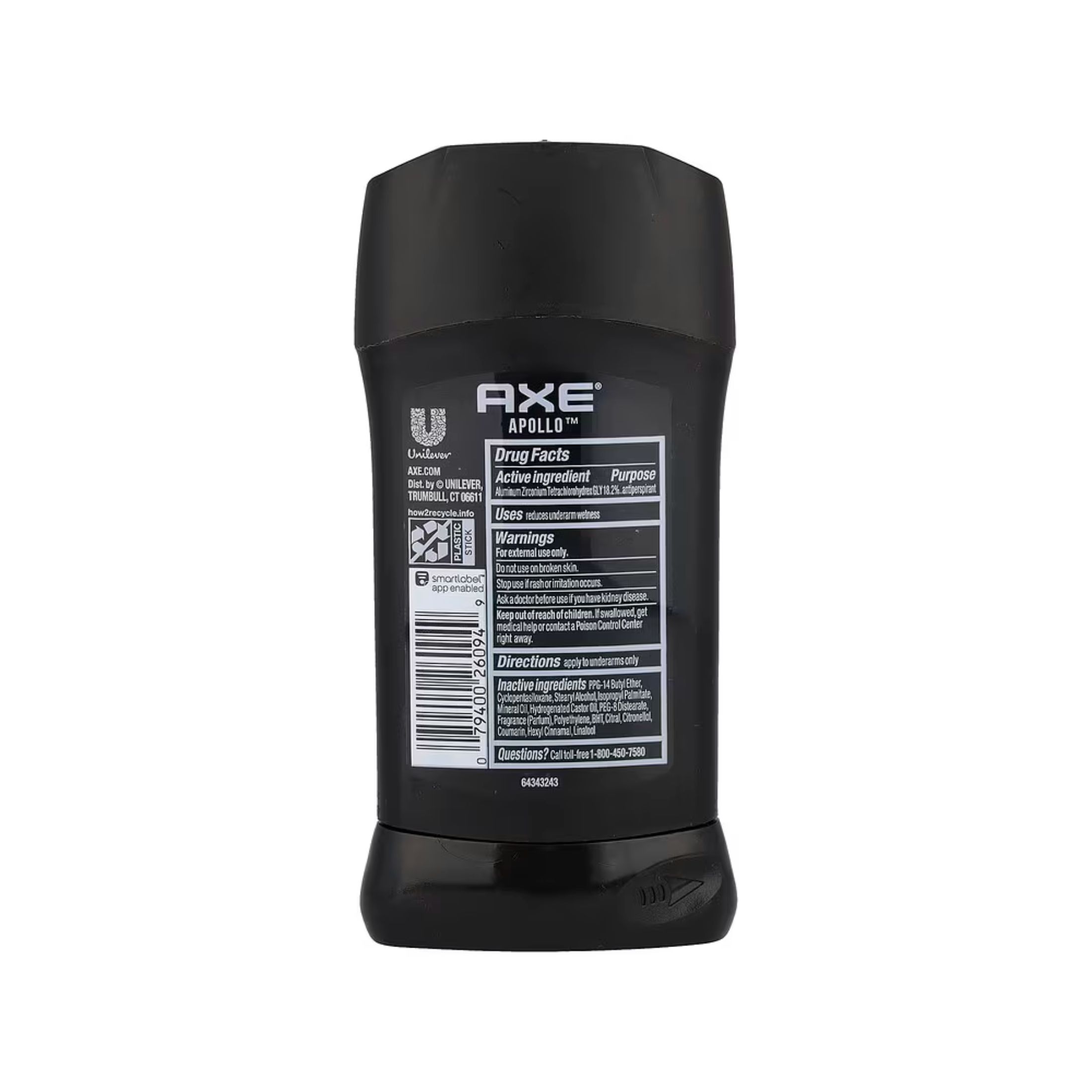 Axe Apollo 48H Anti Sweat High Definition Scent Antiperspirant Deodorant 2.7 Oz
