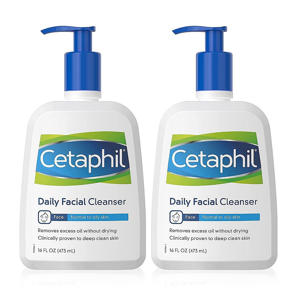 Cetaphil Facial Cleanser Daily Face Wash For Normal To Oily Skin 16oz