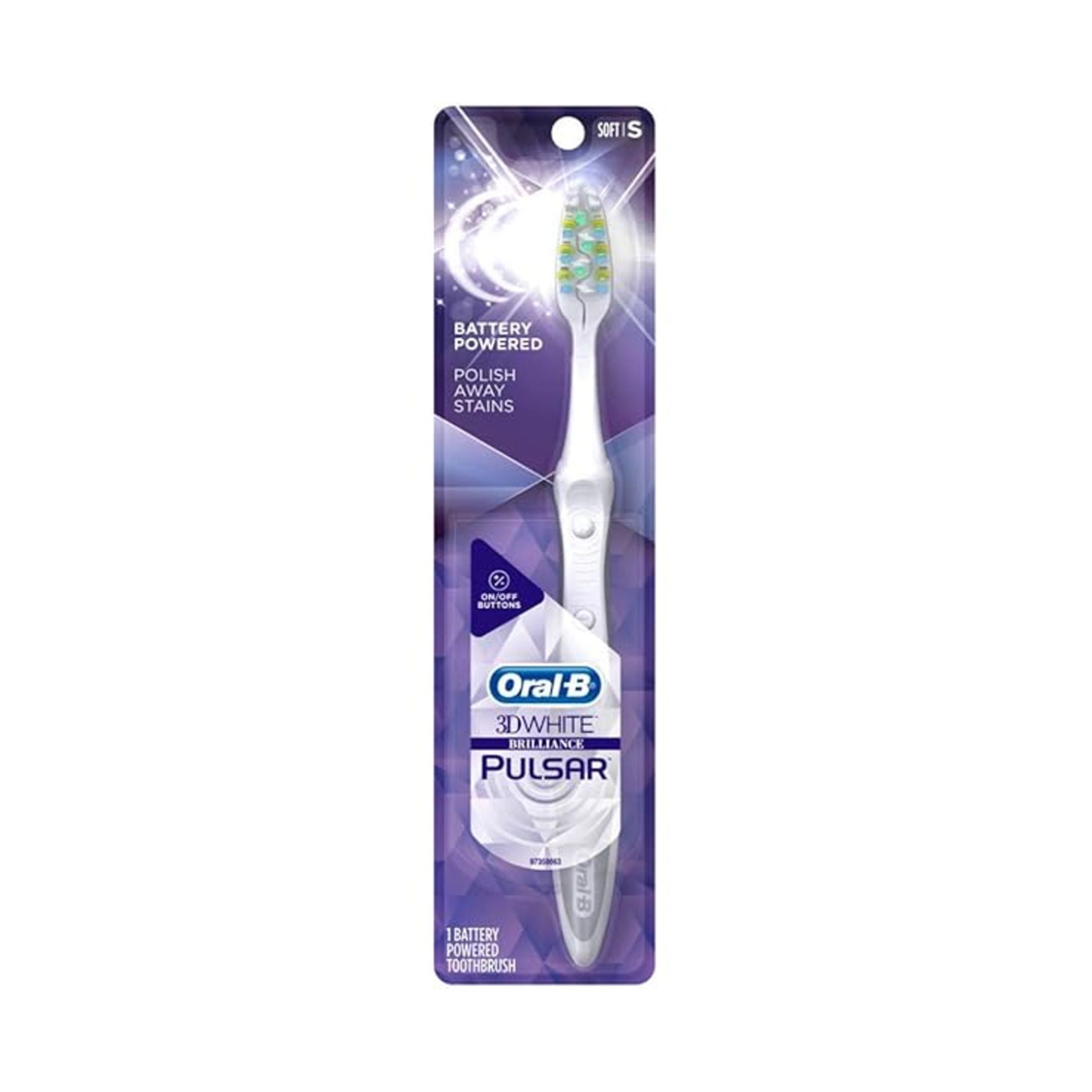 Oral-B 3D White Luxe Pulsar Battery Powered Toothbrush Soft