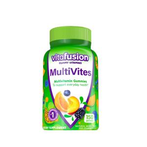 Vitafusion Adult Multivites Gummy Vitamins - Natural Berry, Peach, And Orange Flavor 150ct