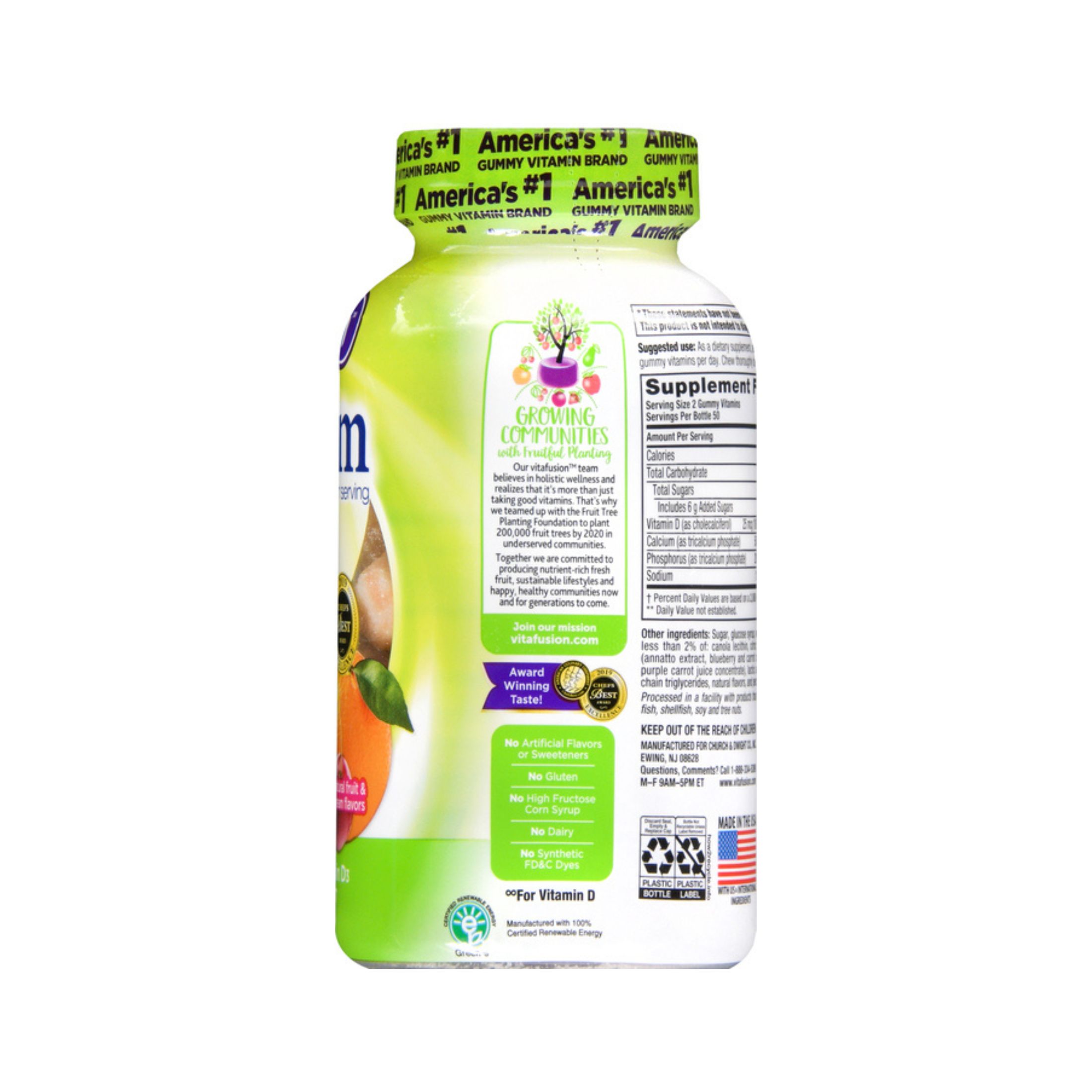 Church & Dwight USA Pack Of 12-Vitafusion Calcium Gummy 100