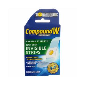 Compound W Maximum Strength One Step Invisible Wart Remover Strips