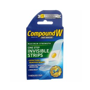 Compound W Maximum Strength One Step Invisible Wart Remover Strips