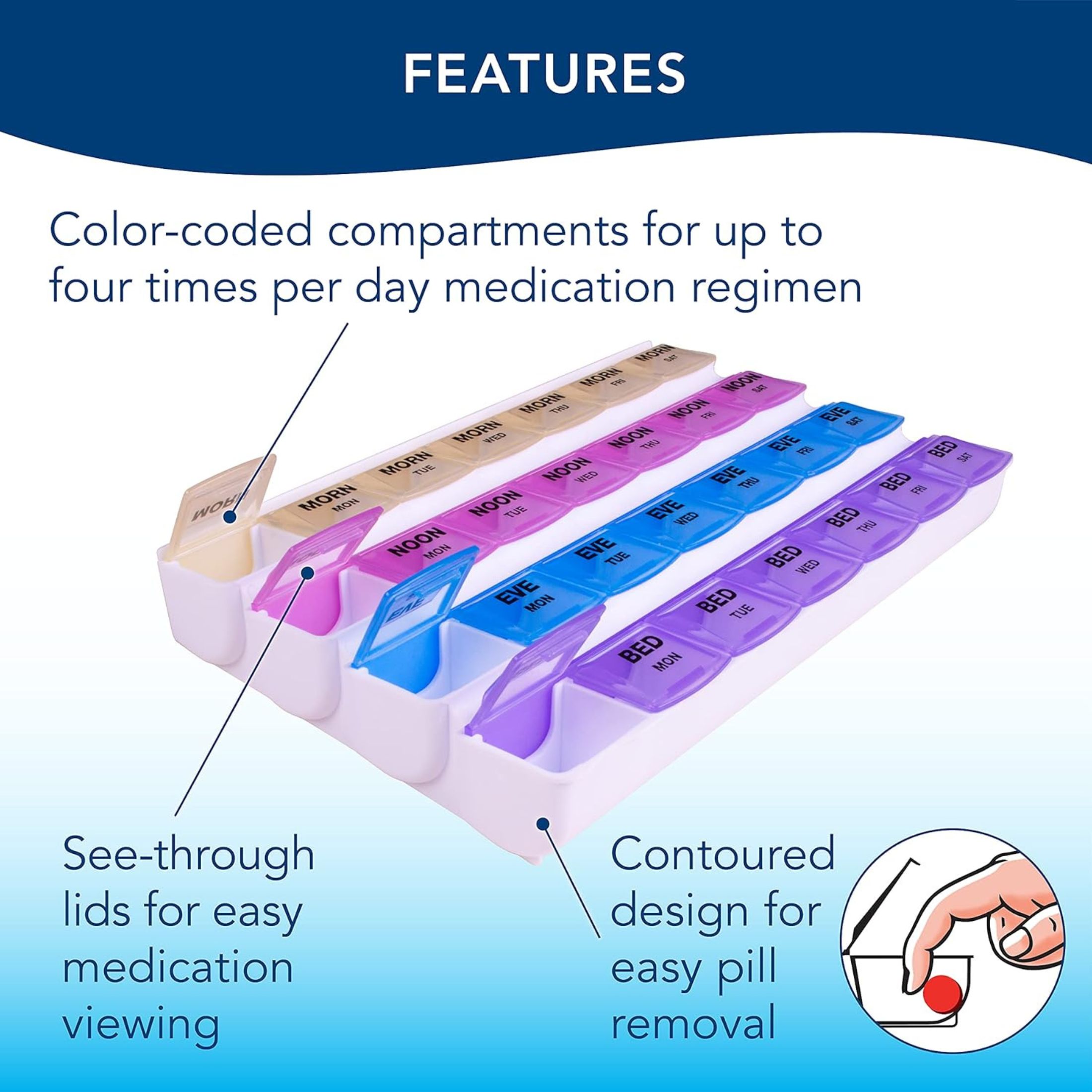 Apex Pill Organizer, Medium, 7-Day