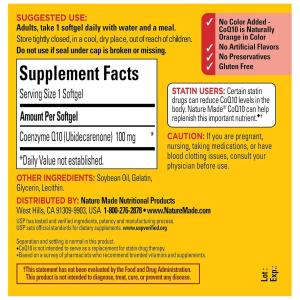 Nature Made Co Q10, 100 Mg, Softgels