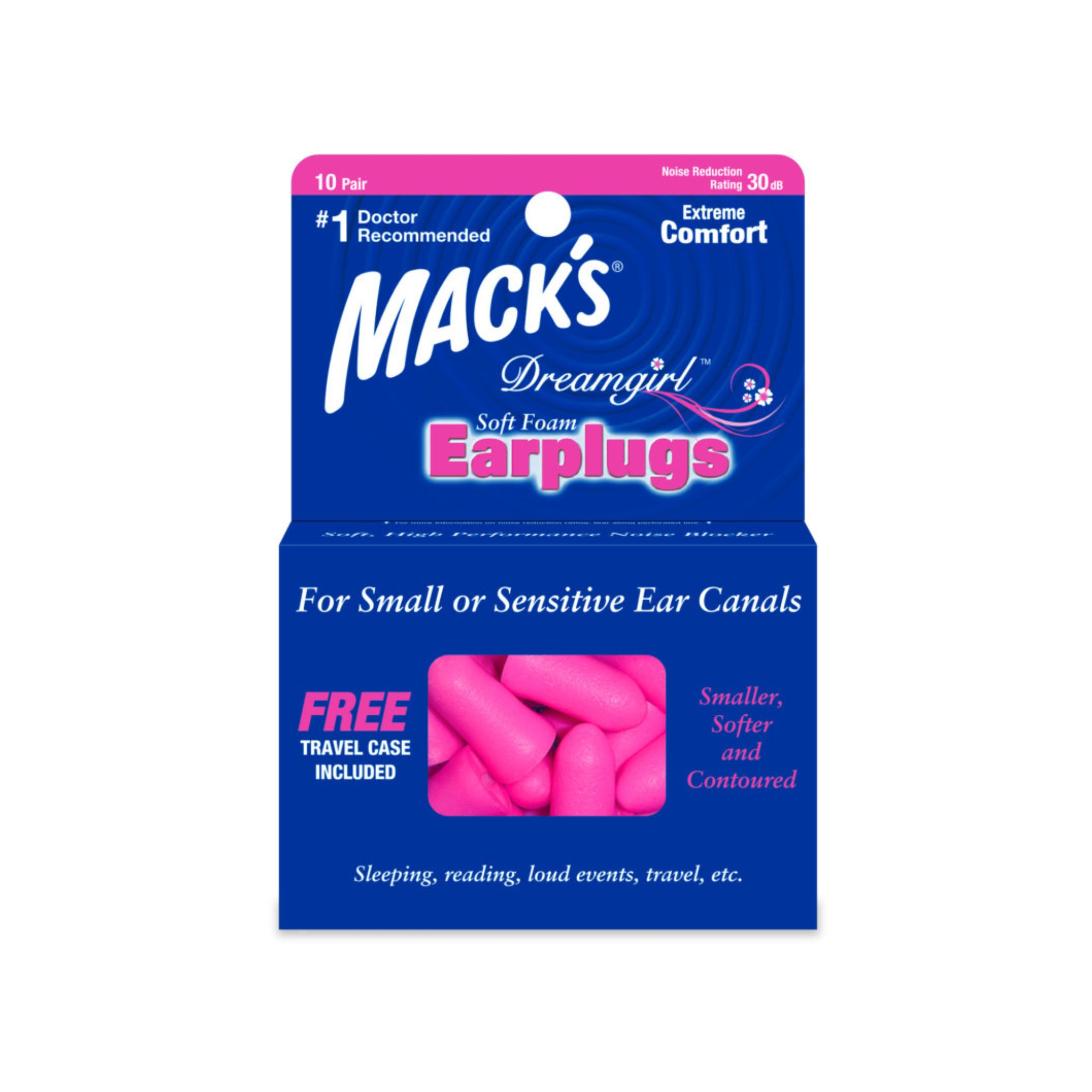 Mack's Earplugs, Soft Foam, Dream Girl
