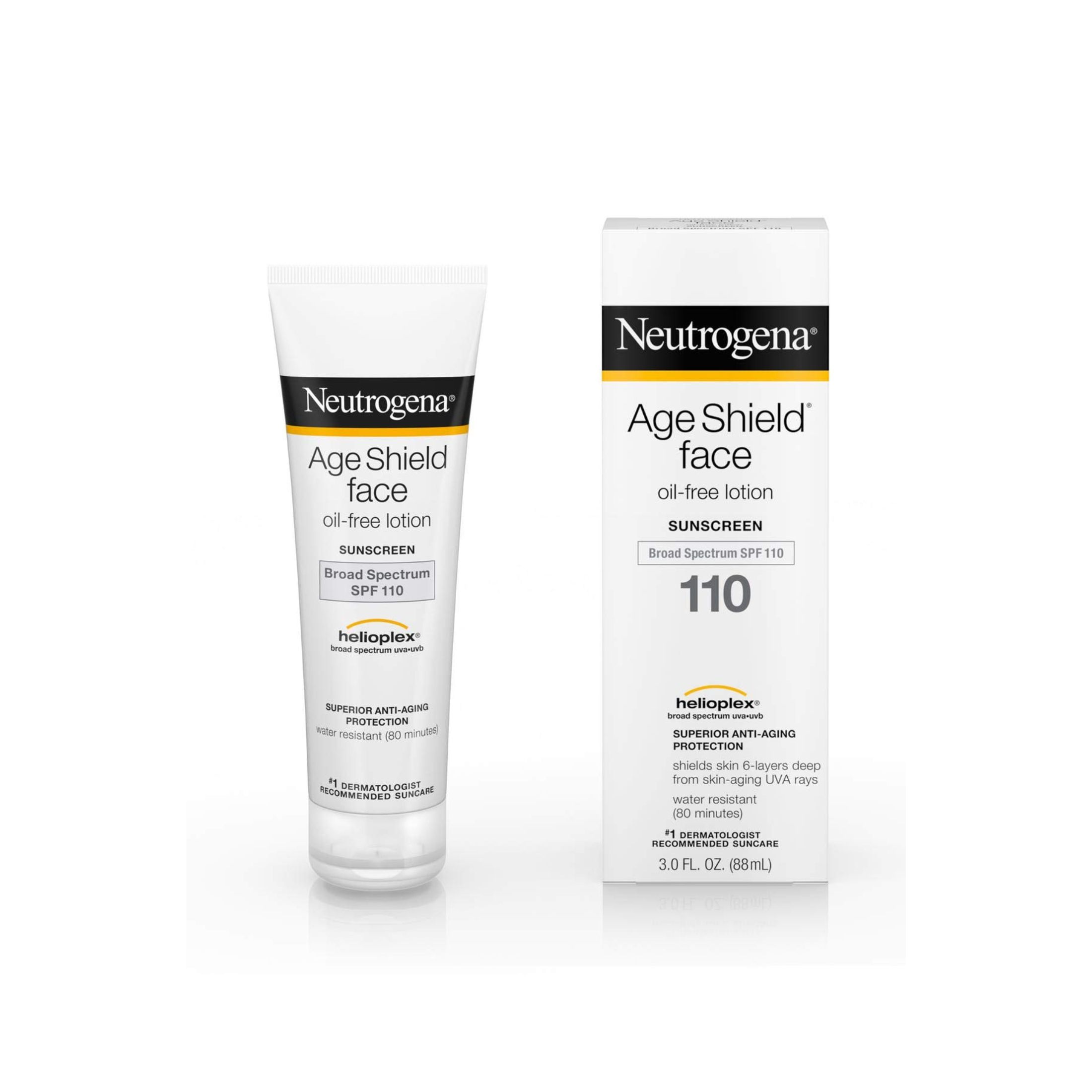 Neutrogena Age Shield Face Oil-Free Sunscreen Lotion Broad Spectrum - SPF 110 - 3 Fl Oz