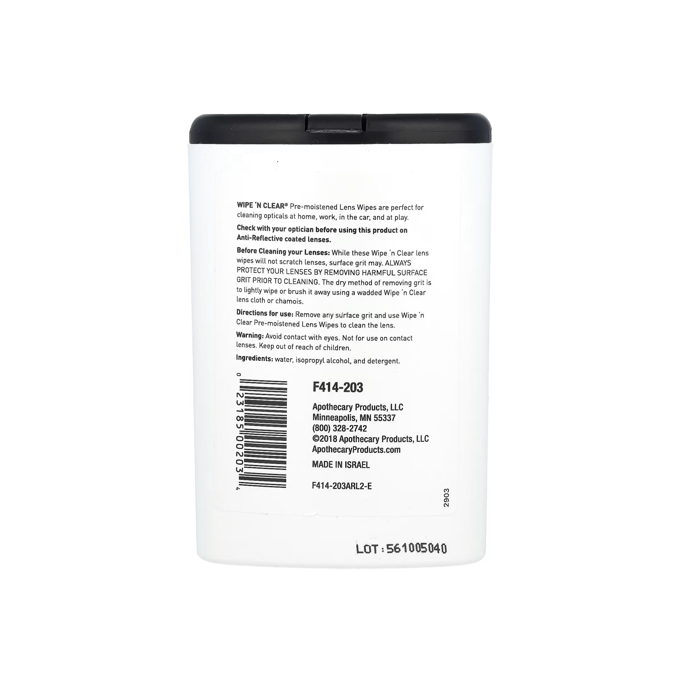 Flents Wipe 'N Clear Pre-Moistened Lens Wipes