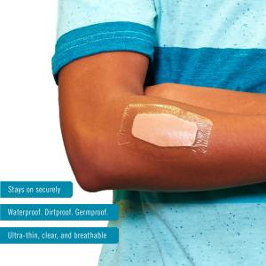 Nexcare Waterproof Bandages Knee And Elbow, Clear, 8ct