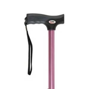 Carex Soft Grip Adjustable Cane, Pink
