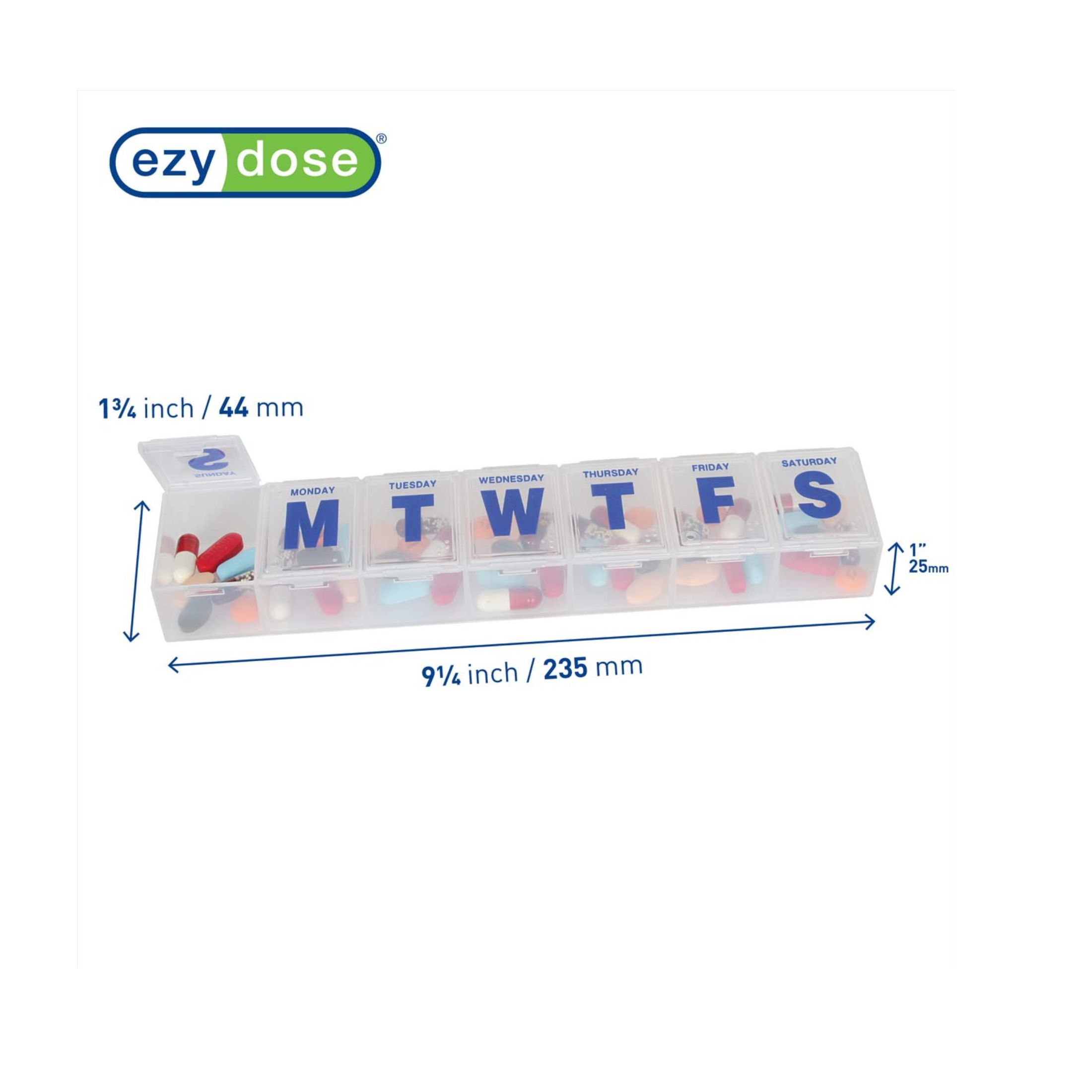 Ezy Dose Jumbo Weekly Pill Reminder