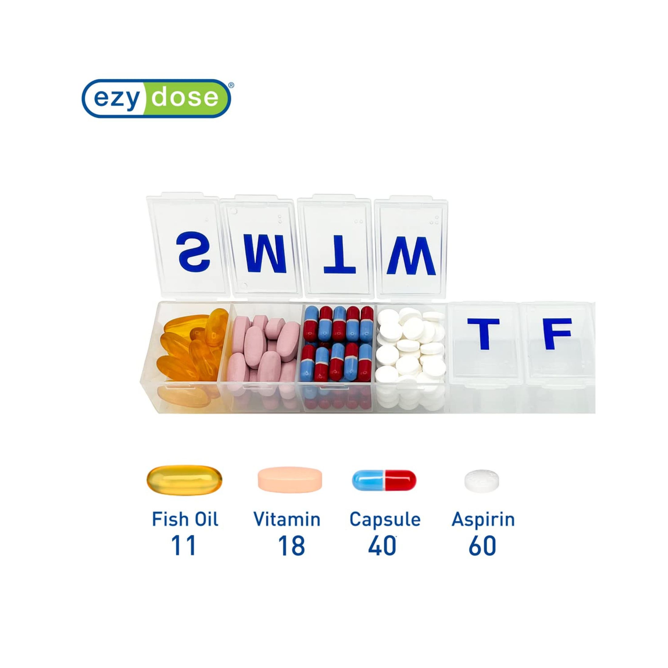 Ezy Dose Jumbo Weekly Pill Reminder