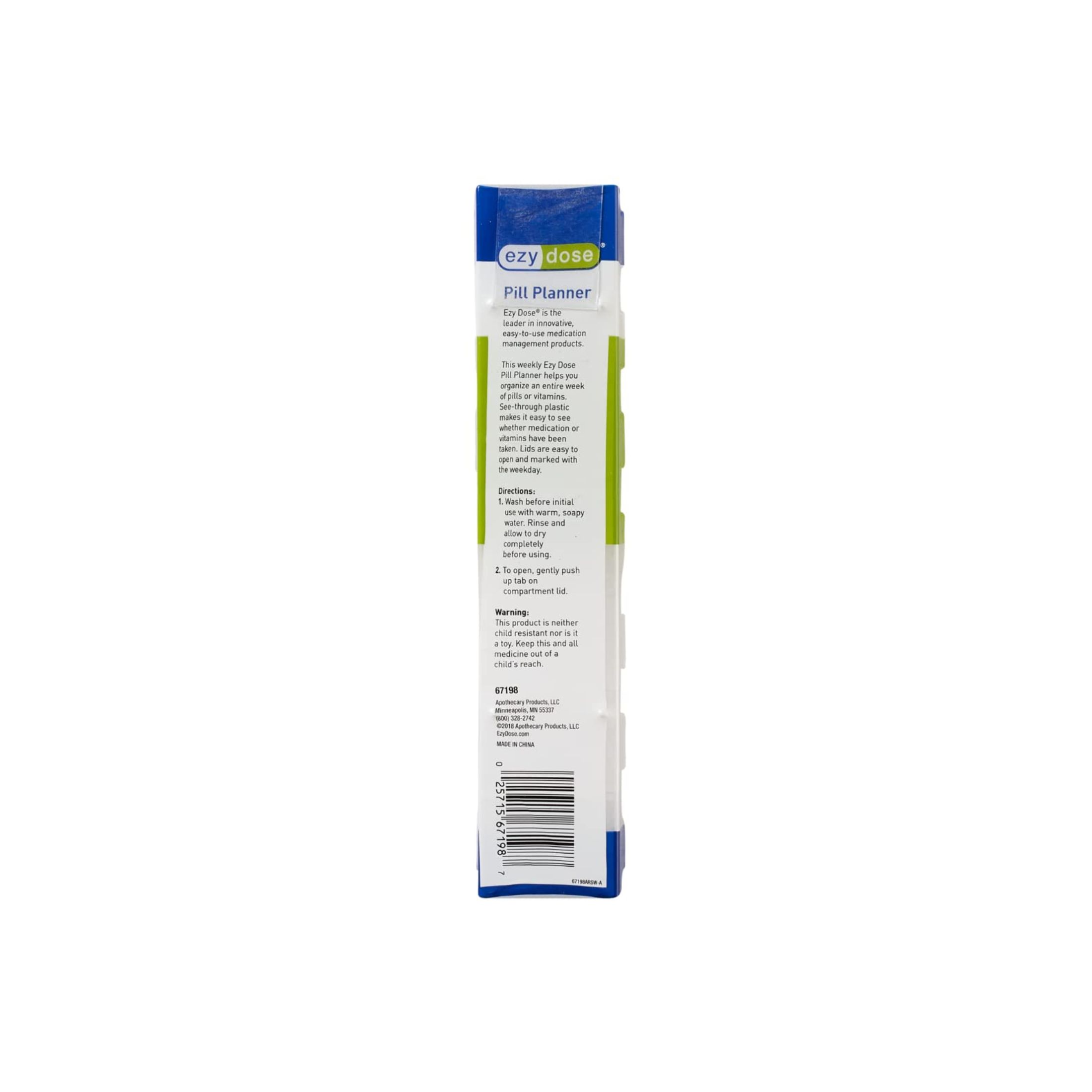 Ezy Dose Jumbo Weekly Pill Reminder