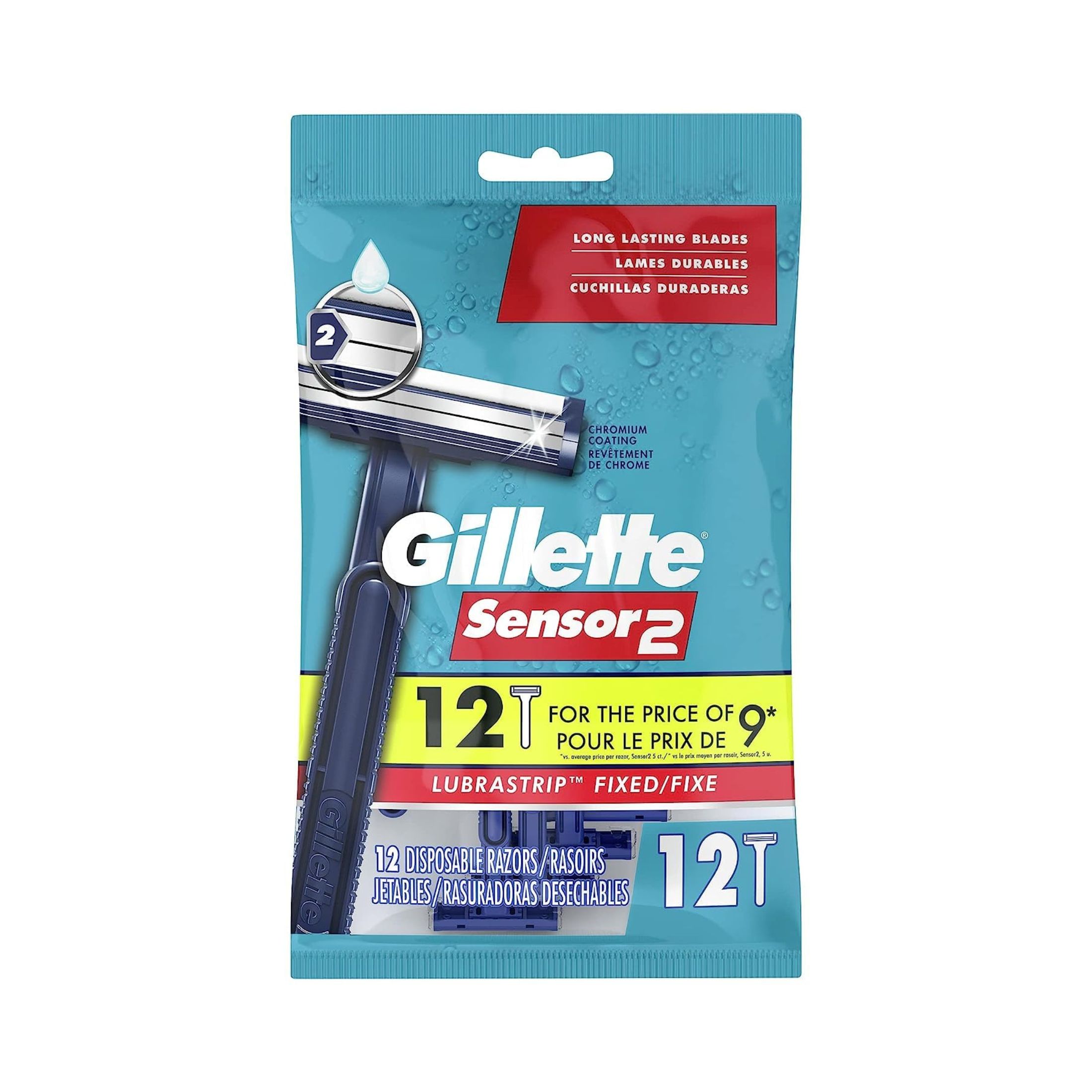 Gillette Sensor 2 Disposable Razors, Fixed