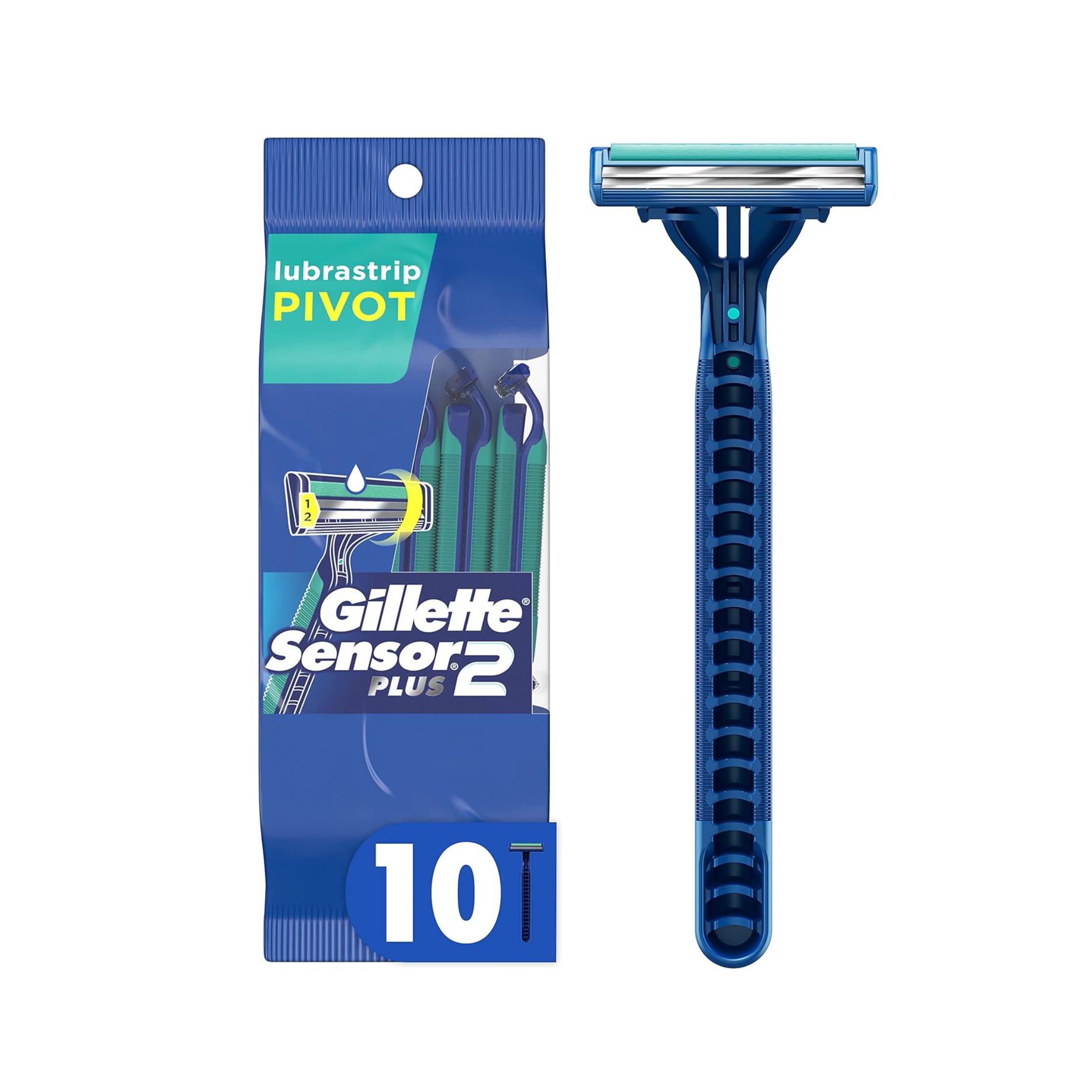 Gillette Sensor 2 Lubrastrip Pivot Disposable Razors