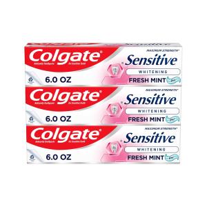 Colgate Sensitive Toothpaste Maximum Strength With Whitening - Fresh Mint Gel - 6oz