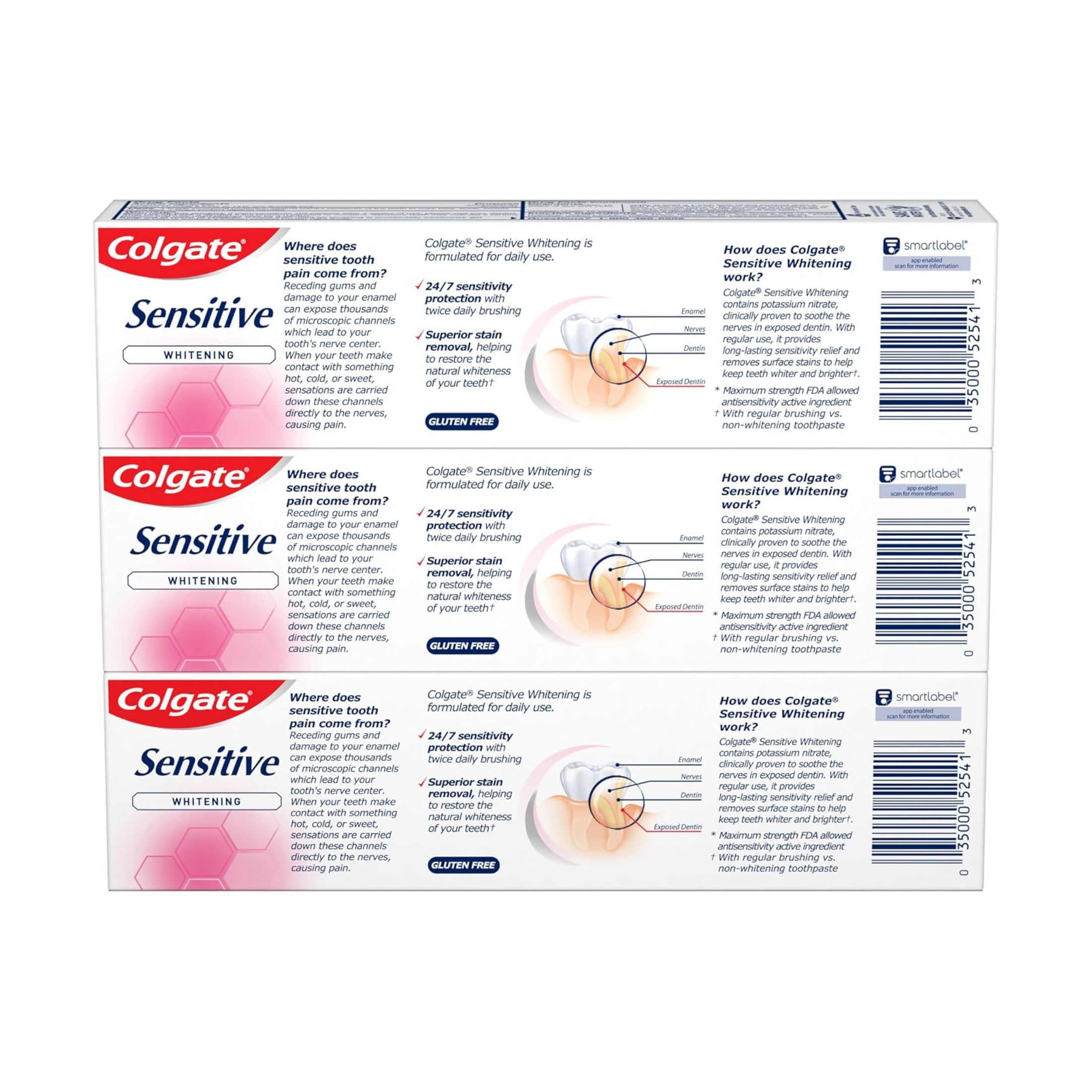 Colgate Sensitive Toothpaste Maximum Strength With Whitening - Fresh Mint Gel - 6oz