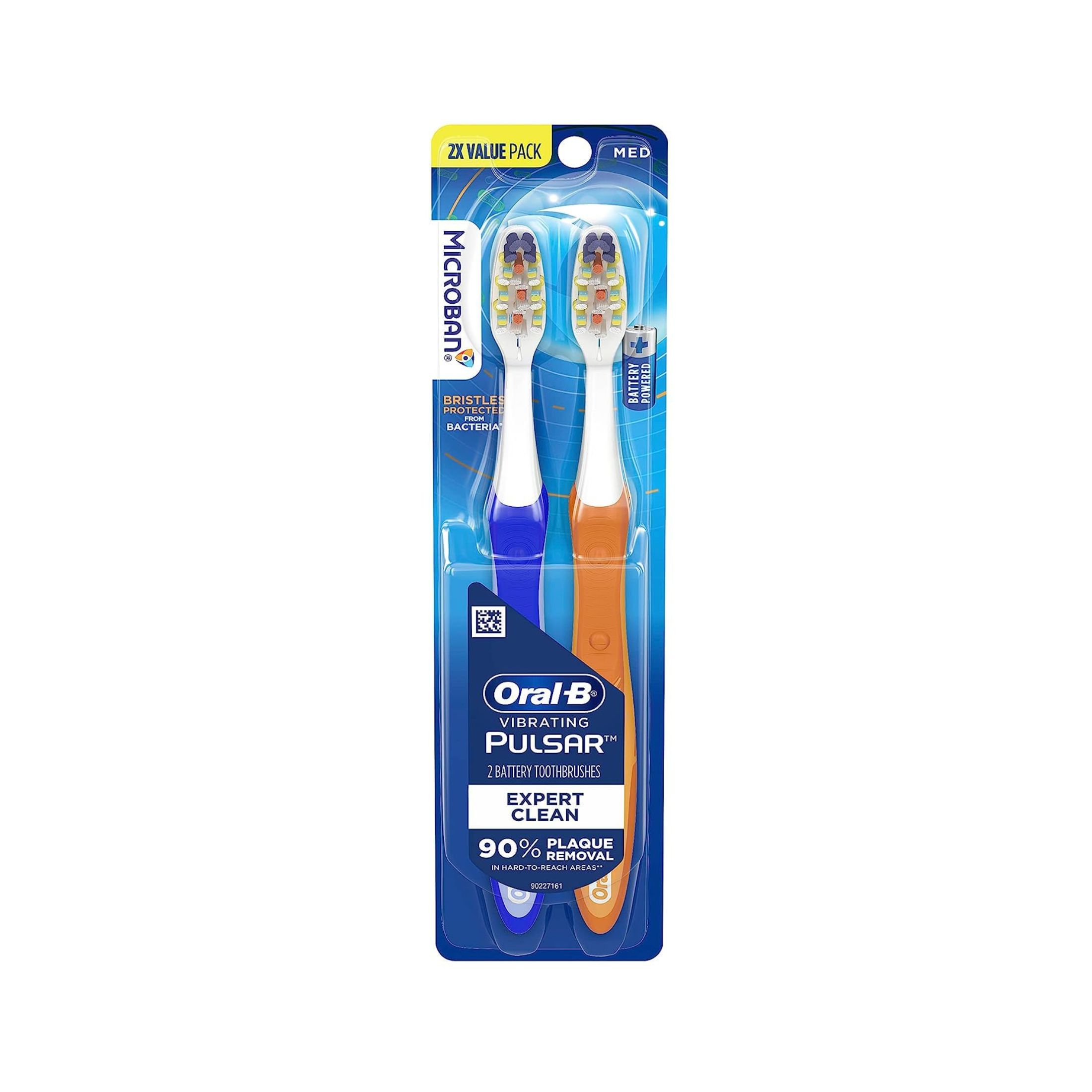 Oral B Toothbrush Pulsar Battery Blue Soft Deeper Clean