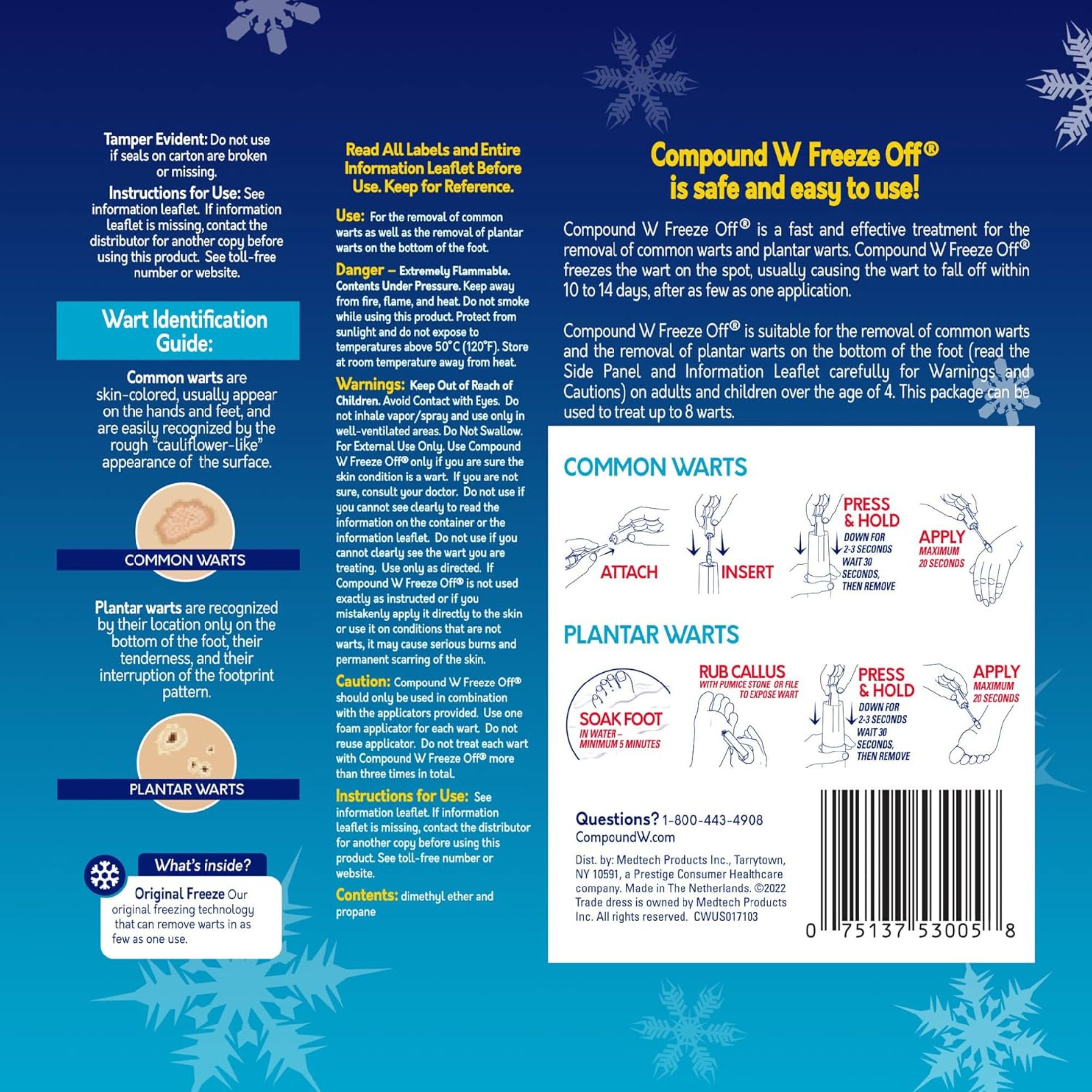 Compound W W-Freeze Off Wart Removal System Maximum Freeze