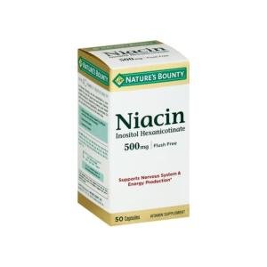 Nature's Bounty Flush Free Niacin 500 Mg - 50 Capsules