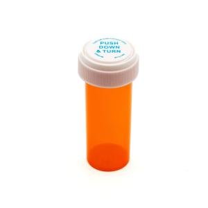 Rexam Amber Plastic Vial Precs Pack 60 X 60 Dr
