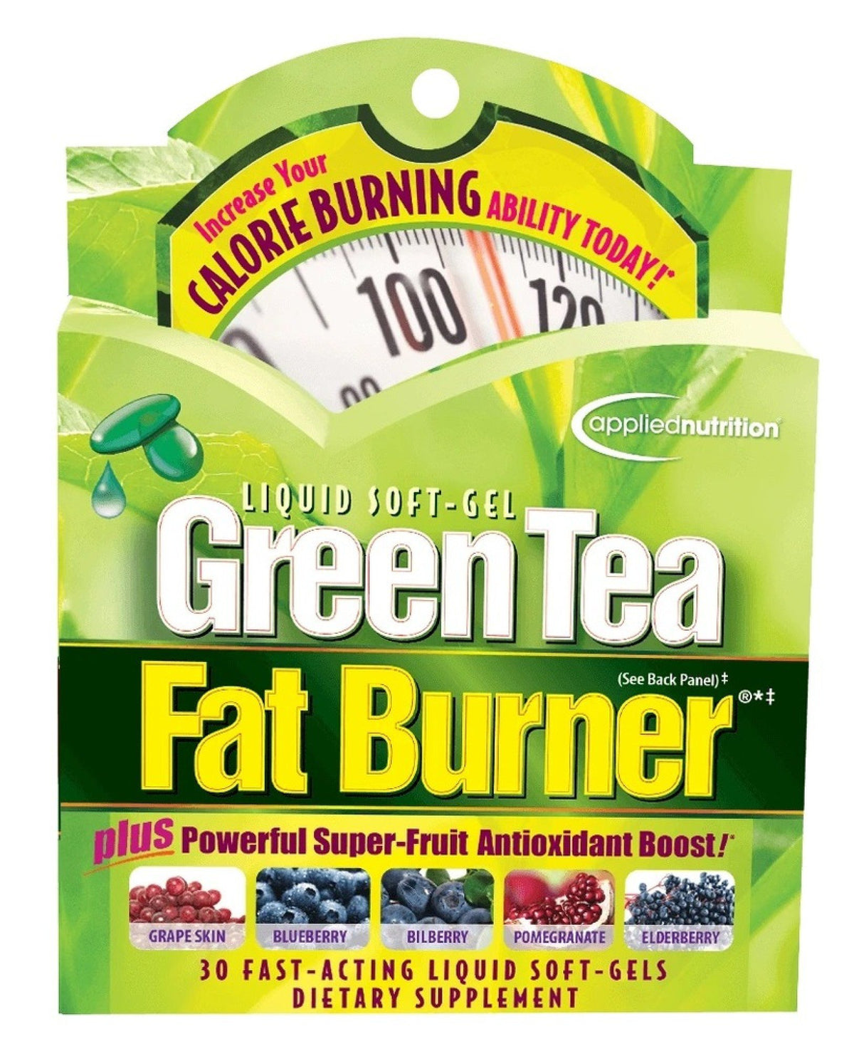 Green Tea Fat Burner Applied Nutrition Liquid Soft-Gels 30 Soft Gels