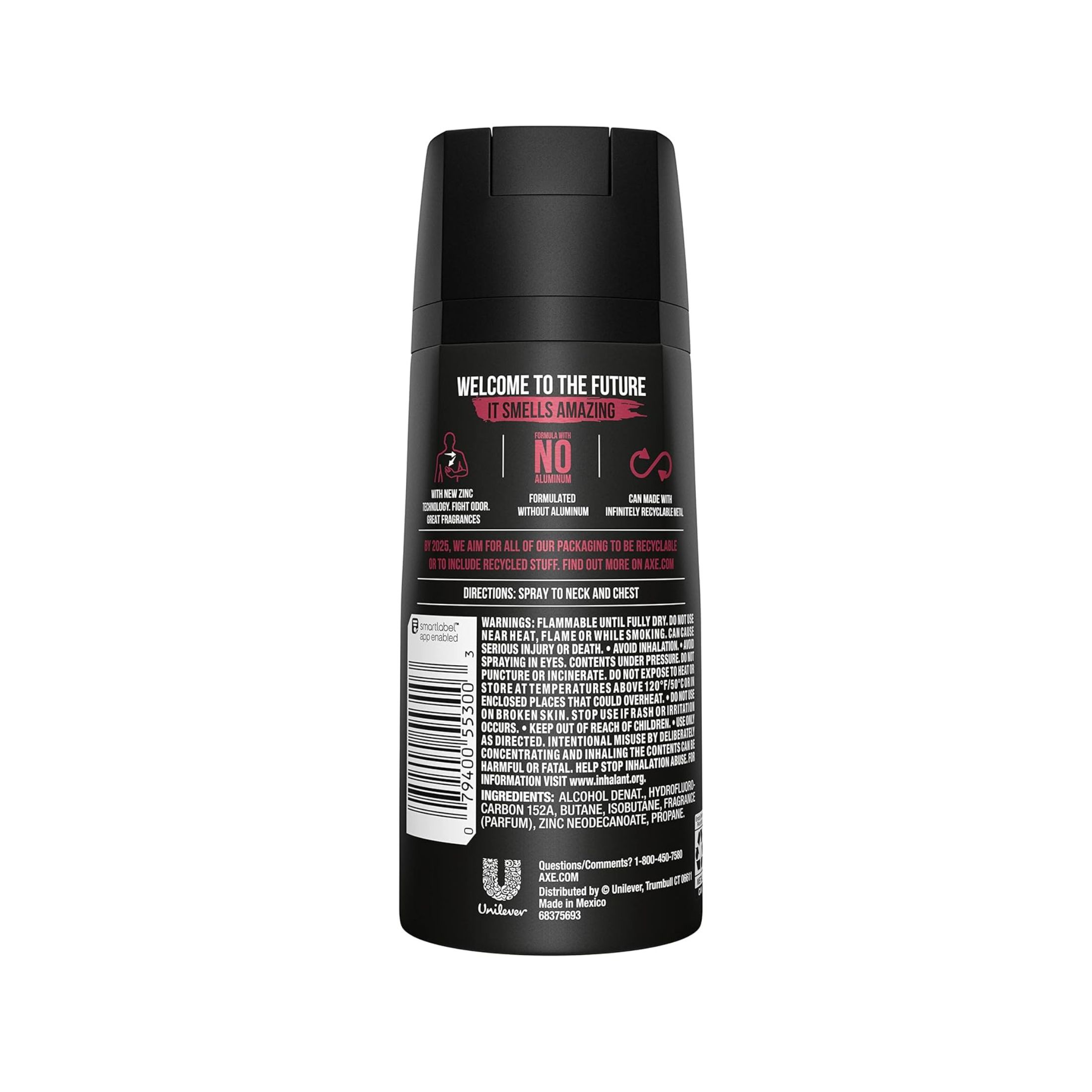 Axe Essence Mens Body Spray Deodorant Black Pepper & Cedarwood